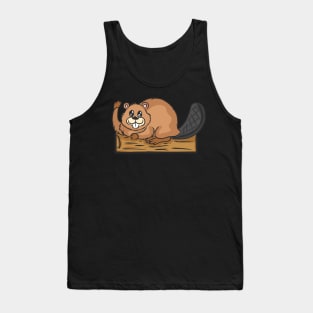 Beaver forest rodents for children animal welfare animal hunters Tank Top